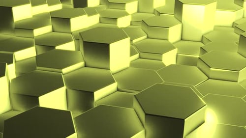 Abstract Geometric Hexagon Grid Pulsing Background Loop