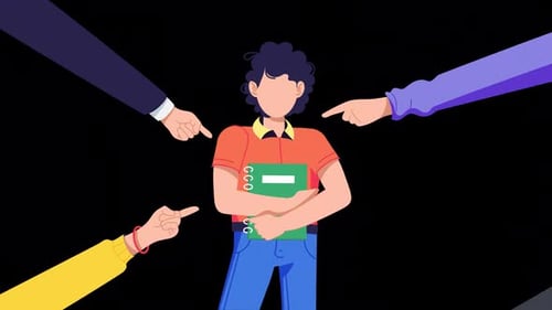 Animation de concept d'abus social HD sur Alpha