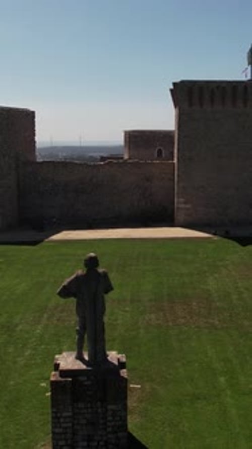 Vertical Video of Castle and City of Ourém, Portugal