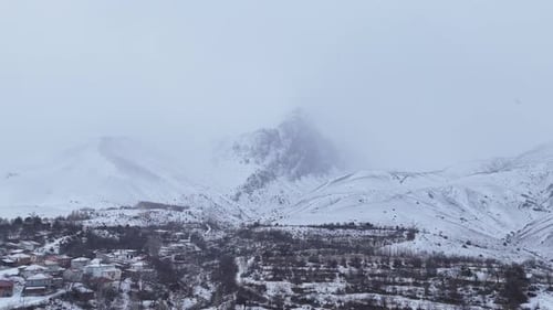 snowy mountains