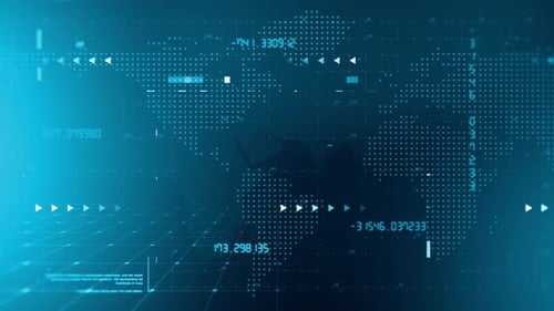 Hintergrund der Rundfunknachrichten Blue Loop V2