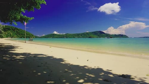 Time lapse of such a beautiful day holiday at beach in asia.