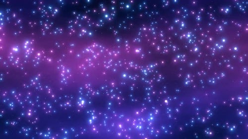 El universo del cielo nocturno resplandece estrellado.