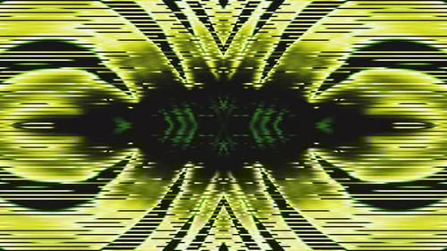 Green Curve Abstract Neon Vj Loop Animation