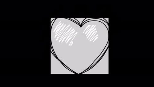 Sketchy Heart Animation Hand Drawn Scribble Reveal