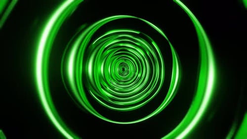 Green Floating Circles Background Vj Loop In 4K