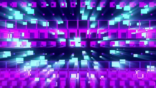 VJ Dynamic Abstract Geometric Wave