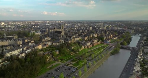 Flying Over the Famous City in France Which Hosts 24 Hour Races The Most Popular Race Track in the