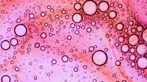 Abstract Colorful Paint Ink Colorful Swirl Texture Background Bubble Cluster Fluid Art Acrylic