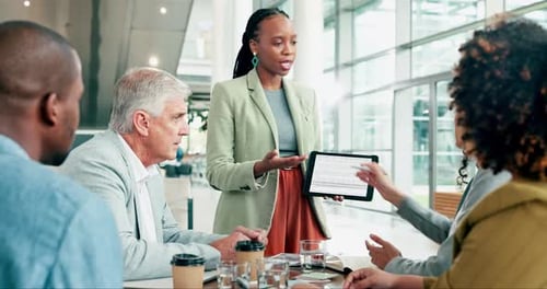 Business Professionals in Modern Office Meeting