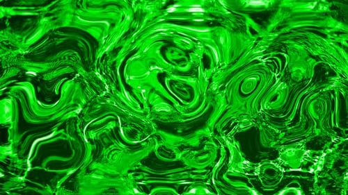 Vibrant Green Fluid Abstract Motion Background Loop