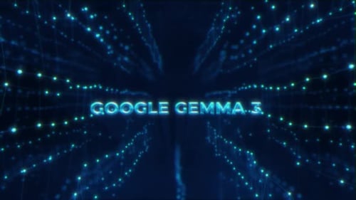 Futuristic Glowing Data Network Title Reveal