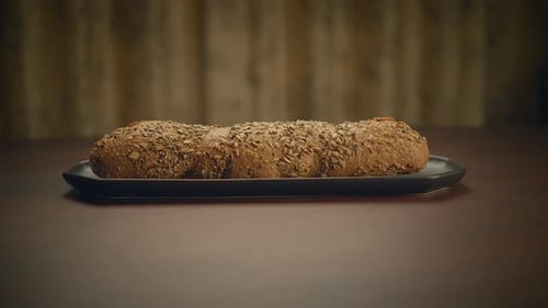 Bakery Concept of Homemade Breads Loaf Pastry Food Background