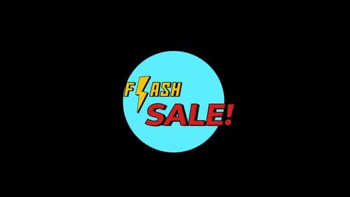 Comic Style Flash Sale Animated Title
