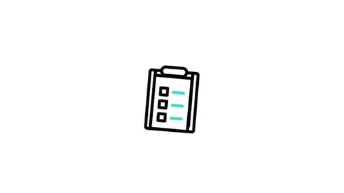 Minimalist Animated Checklist Clipboard Task Completion Icon