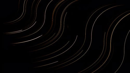 Elegant Abstract Gold Lines Flowing Motion Background
