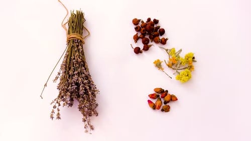Dried Botanicals for Herbal Tea Preparation