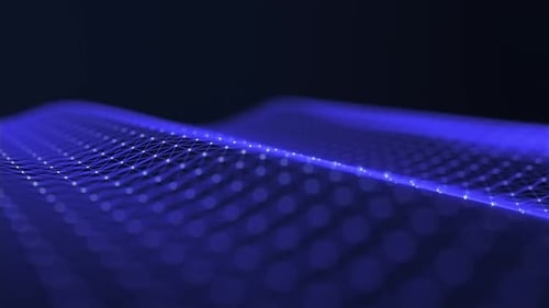 Abstract Digital Network Wave Technology Background