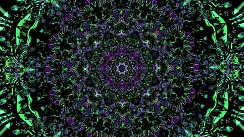 Psychedelic animated geometric colorful background