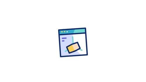 Animated 3D Cube in Web Browser Interface