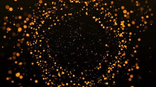 Gold Particle Background Loop