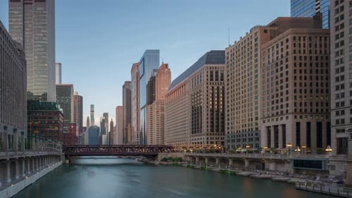 Chicago Sunset time-lapse