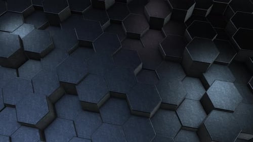 3D-Sechseck-Hintergrundanimation