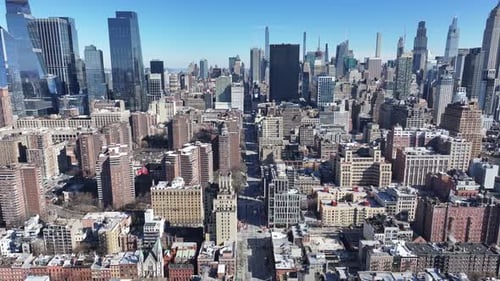 Downtown New York At Manhattan In New York United States.