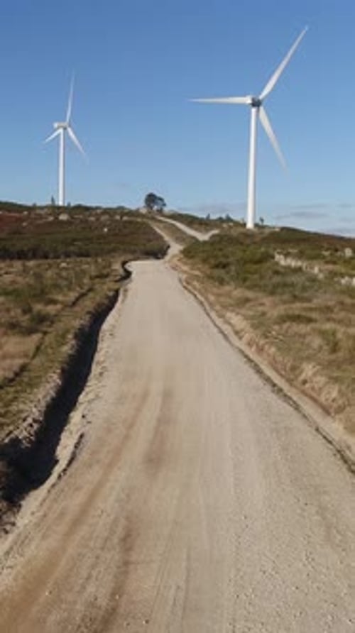 Windmills Mountain Road Vertical Video