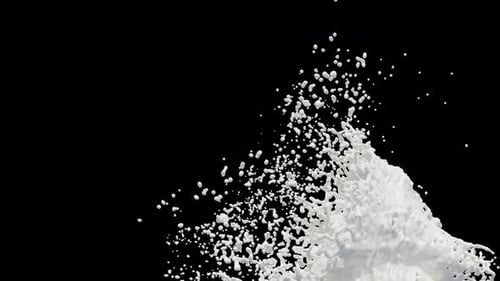 Dynamic Milk Splash Fluid Reveal Animation