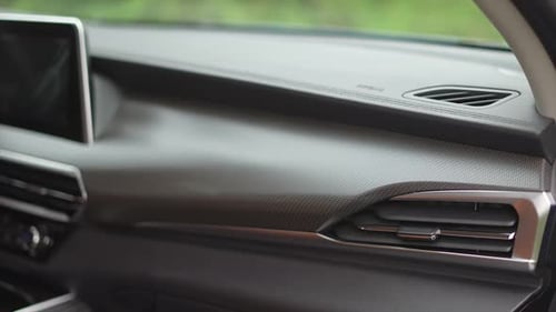 Sleek Car Dashboard Design, Interior View