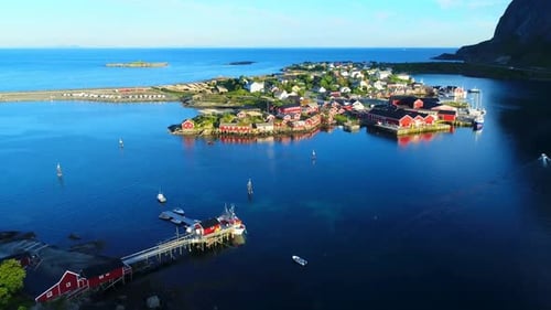 Scenic Beauty Of Hamnøy – Norway’s Dreamy Fishing Village From Above