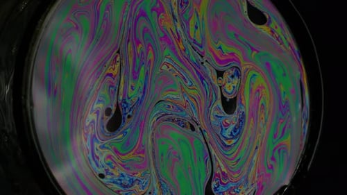 Spectrum Ink Fluid Gasoline Texture Rainbow Soap