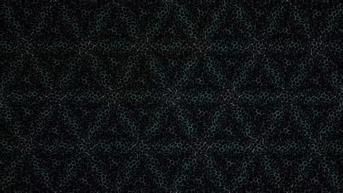 Abstract Cellular Network Animation with Dynamic Glowing Hexagons