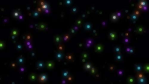 Fundo de alta tecnologia em formato quadrado de computador digital. Tecnologia de computador digital em forma quadrada pequena