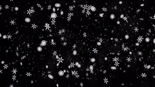 Winter Snowflake Falling V4