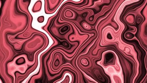 Abstract Red Fluid Flowing Organic Waves Background