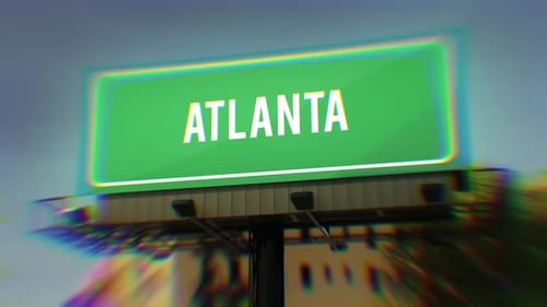 Atlanta City Urban Street Billboard