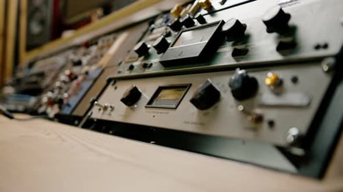 Remote Control Mixer Adjust Sound Volume Level Music Creation Equalizer Buttons Recording Studio