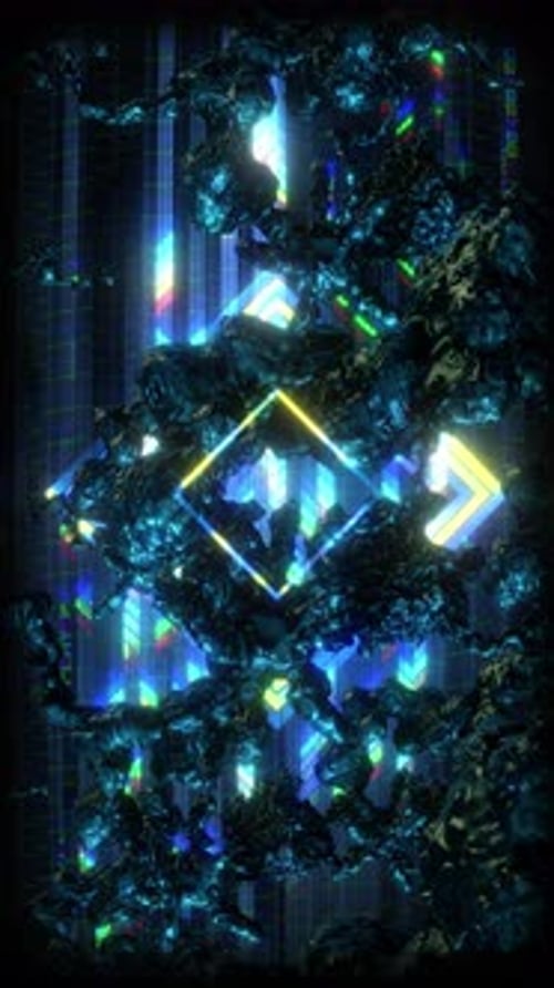 Digital Biology Glitch Screen 04