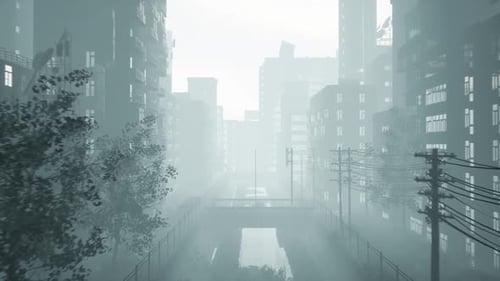 City At Fog Time , 2K