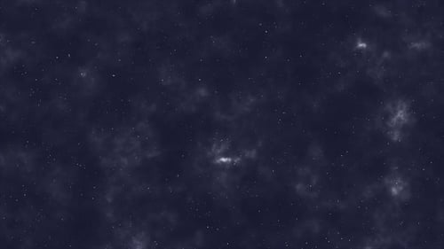 Glittering Stars at Cloudly Sky