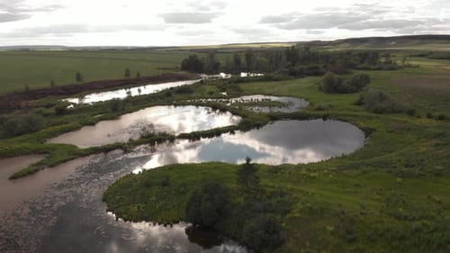 Ein Teich wie ein Spiegel