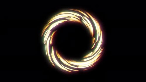 Circle energy effect. Abstract Swirl ring and energy. Circle Neon energy ring. Space energy hole.
