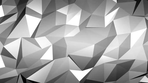 Seamless Gray Abstract Geometric Low Poly Background Animation