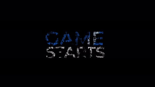 Spielstart Textanimationseffekt Glitch Cyberpunk Alpha Channel