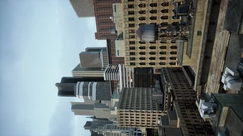 Vista vertical de Manhattan desde la azotea