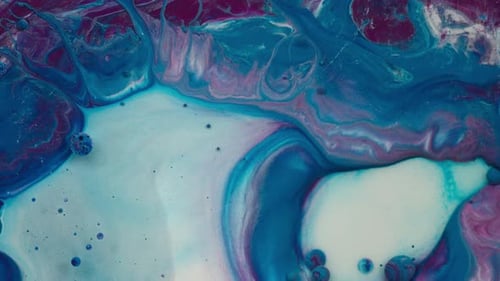 Abstract background of liquid macro blue and purple colors