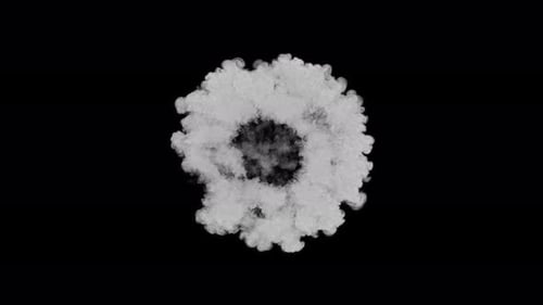 Fluid Smoke Cloud Burst Reveal Transition