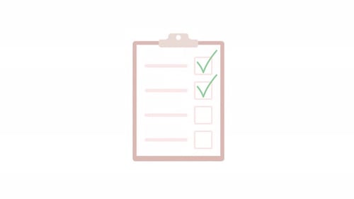 Animated List with Checkmarks Object